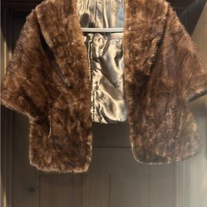 Elegant Brown Fur Stole